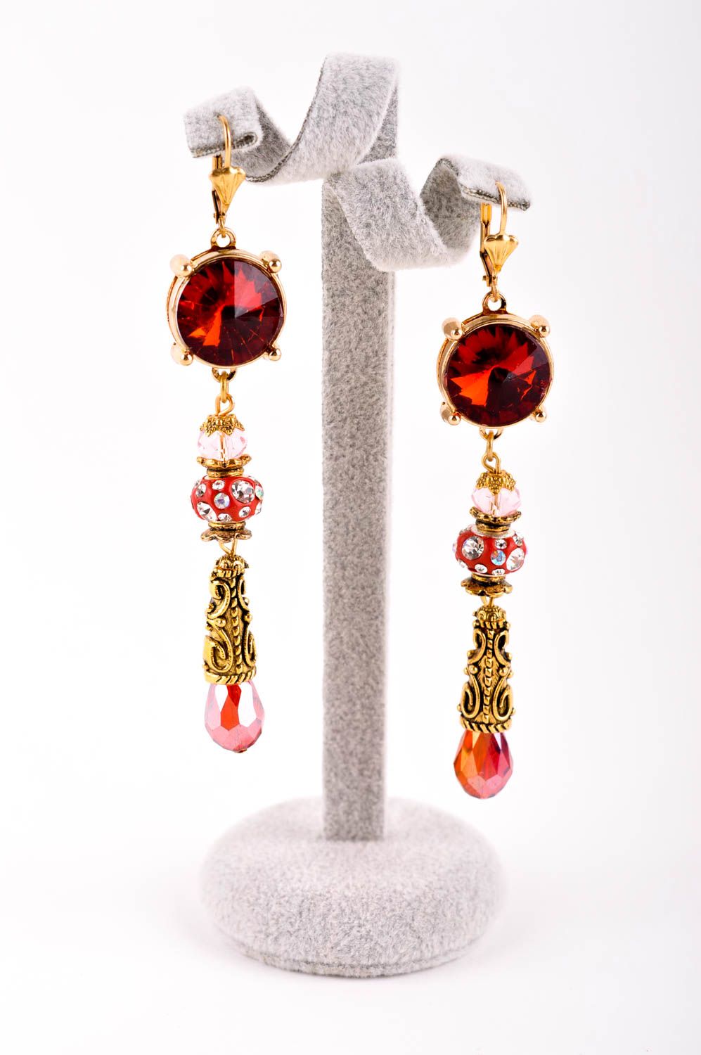Handmade earrings designer earrings with charms unusual gift for girls photo 2