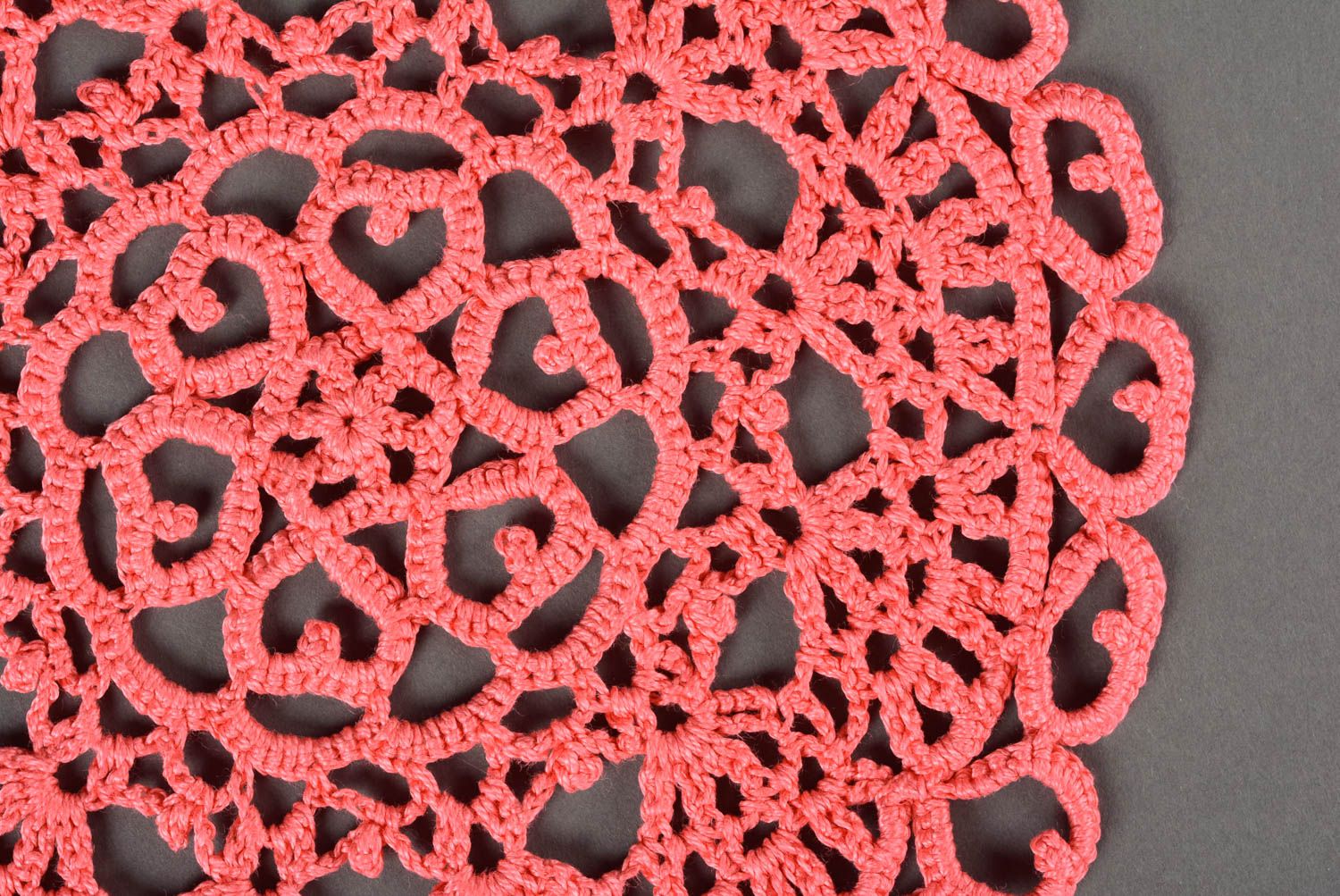 Beautiful handmade crochet napkin lace napkin the living room table decor ideas photo 4