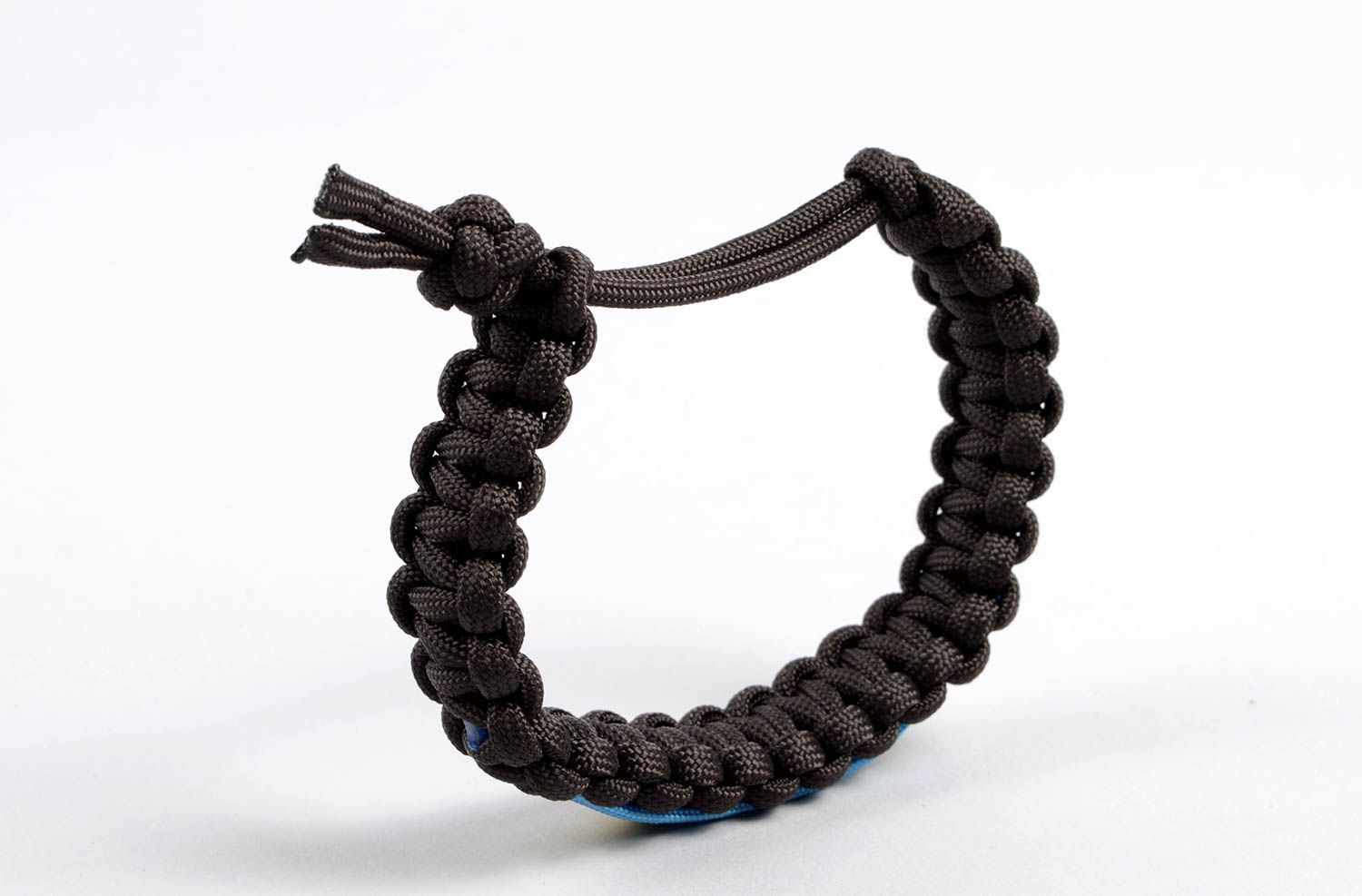 Handmade Paracord Armband Accessoire für Männer Survival Armband schwarz foto 3
