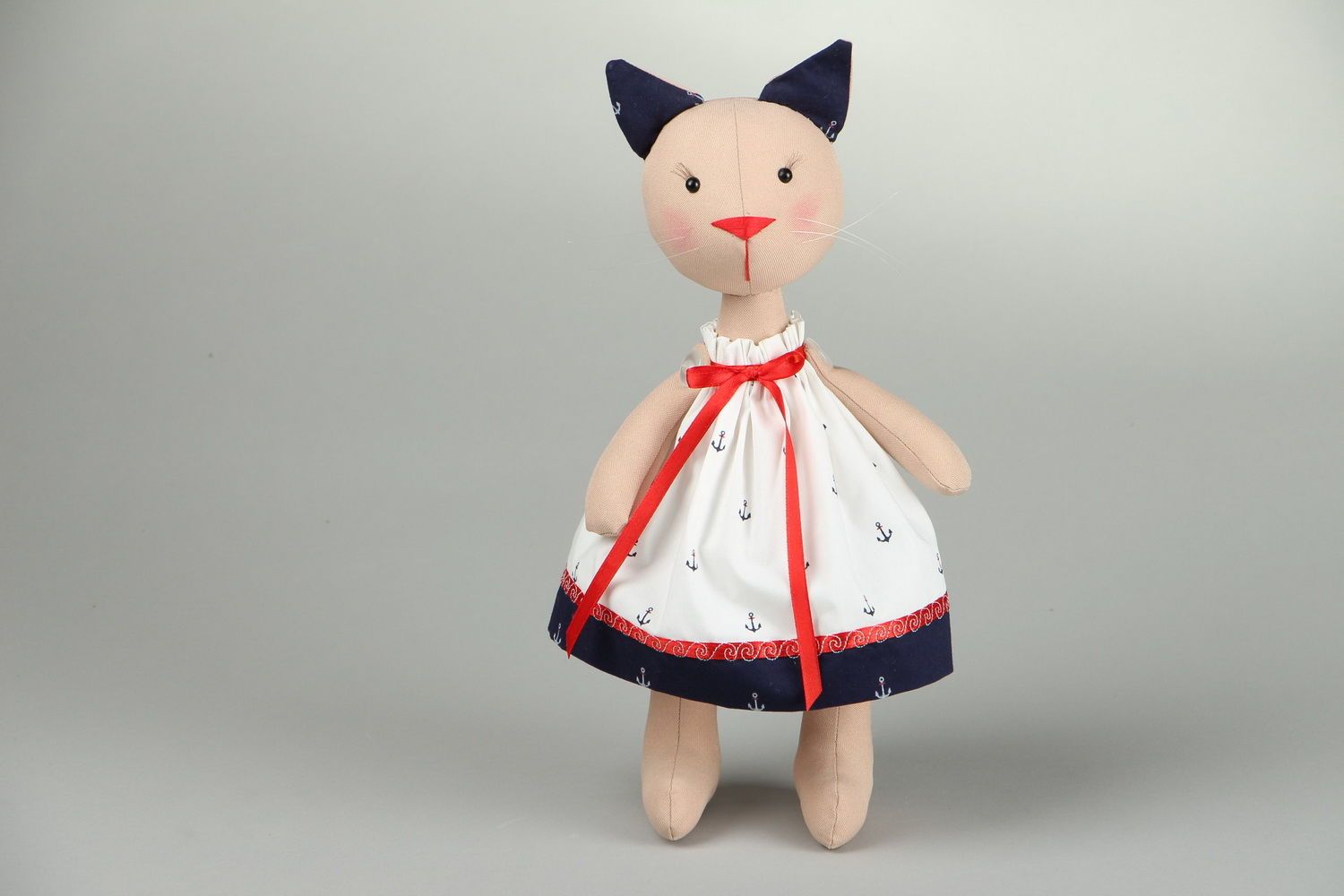 Cotton toy Sailor cat photo 2