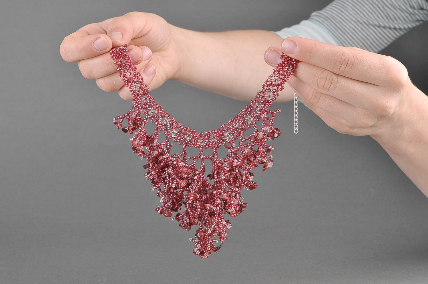 Necklace made from Italian beads Corals photo 5