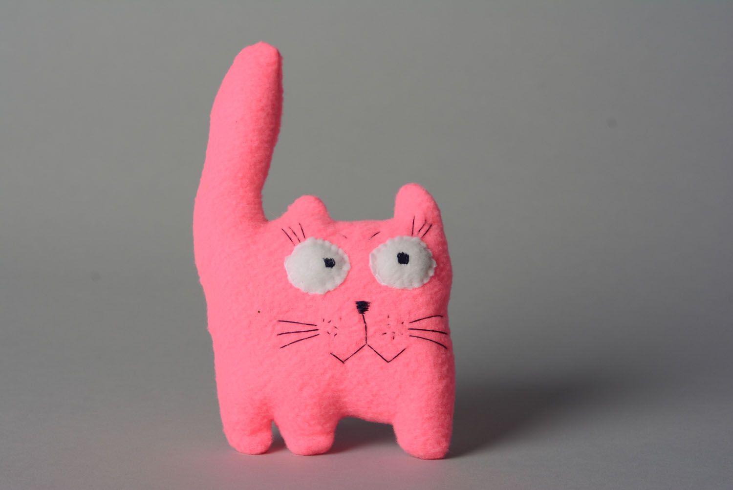 Brinquedo macio com aroma feito à mão Gato cor de rosa foto 1