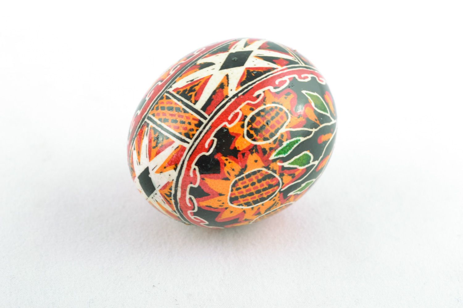 Unusual handmade painted Easter egg photo 4