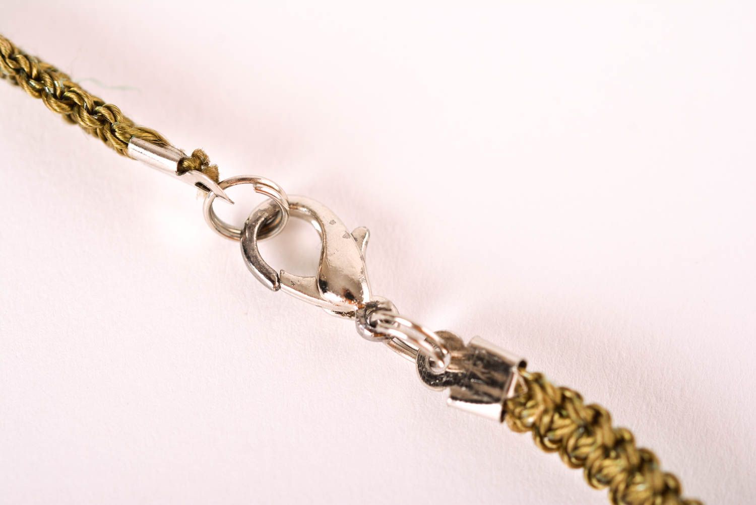 Handmade textile necklace elegant festive necklace unusual jewelry gift photo 6
