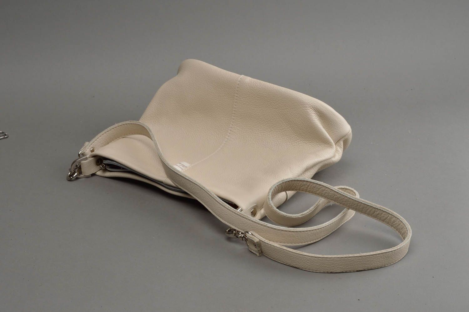 Bolso de cuero natural hecho a mano accesorio para mujer regalo original foto 2