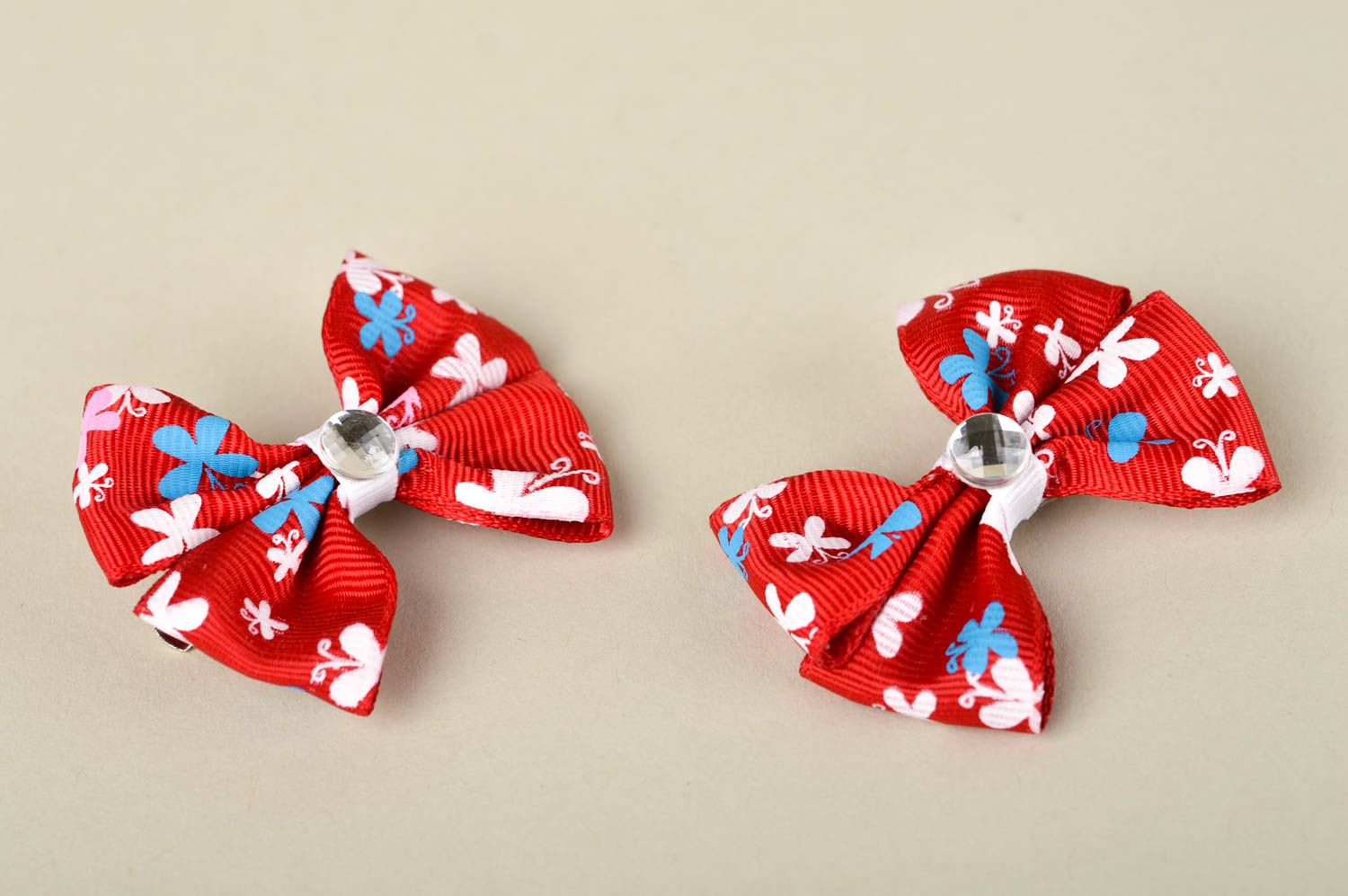 Haarspangen Mädchen handmade Schleifen Haarspangen Set originelles Geschenk foto 2