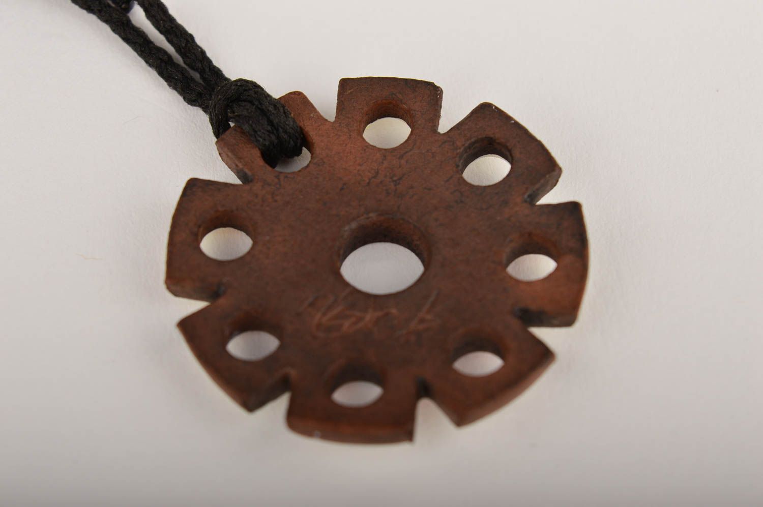 Handmade pendant clay pendant for women gift ideas designer clay jewelry photo 4