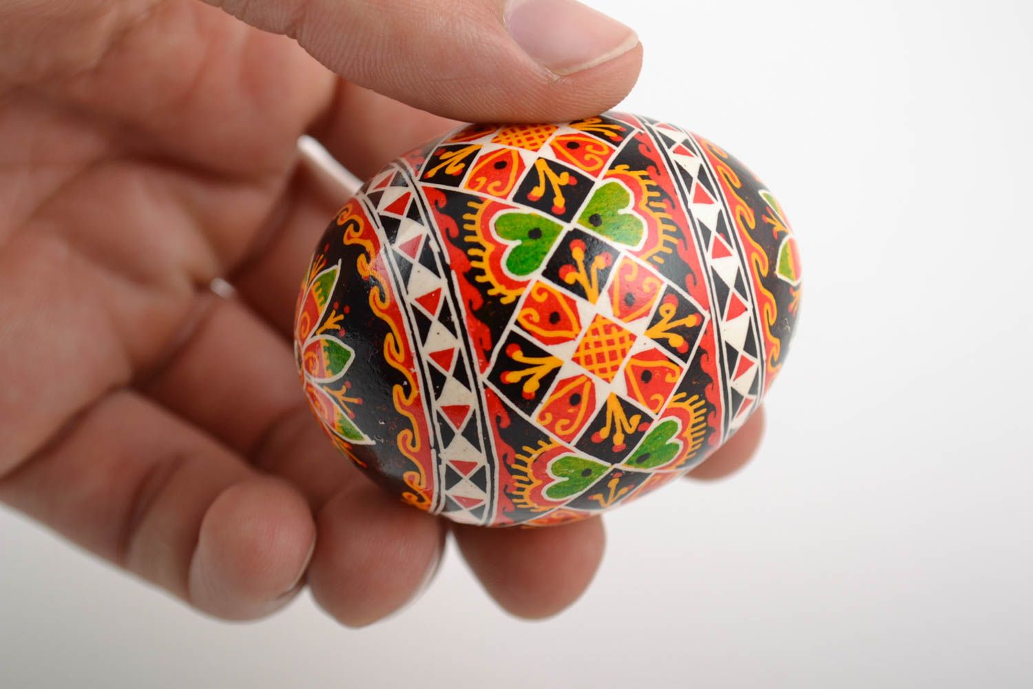 Huevo de Pascua pintado con arcílicos artesanal bonito regalo foto 2