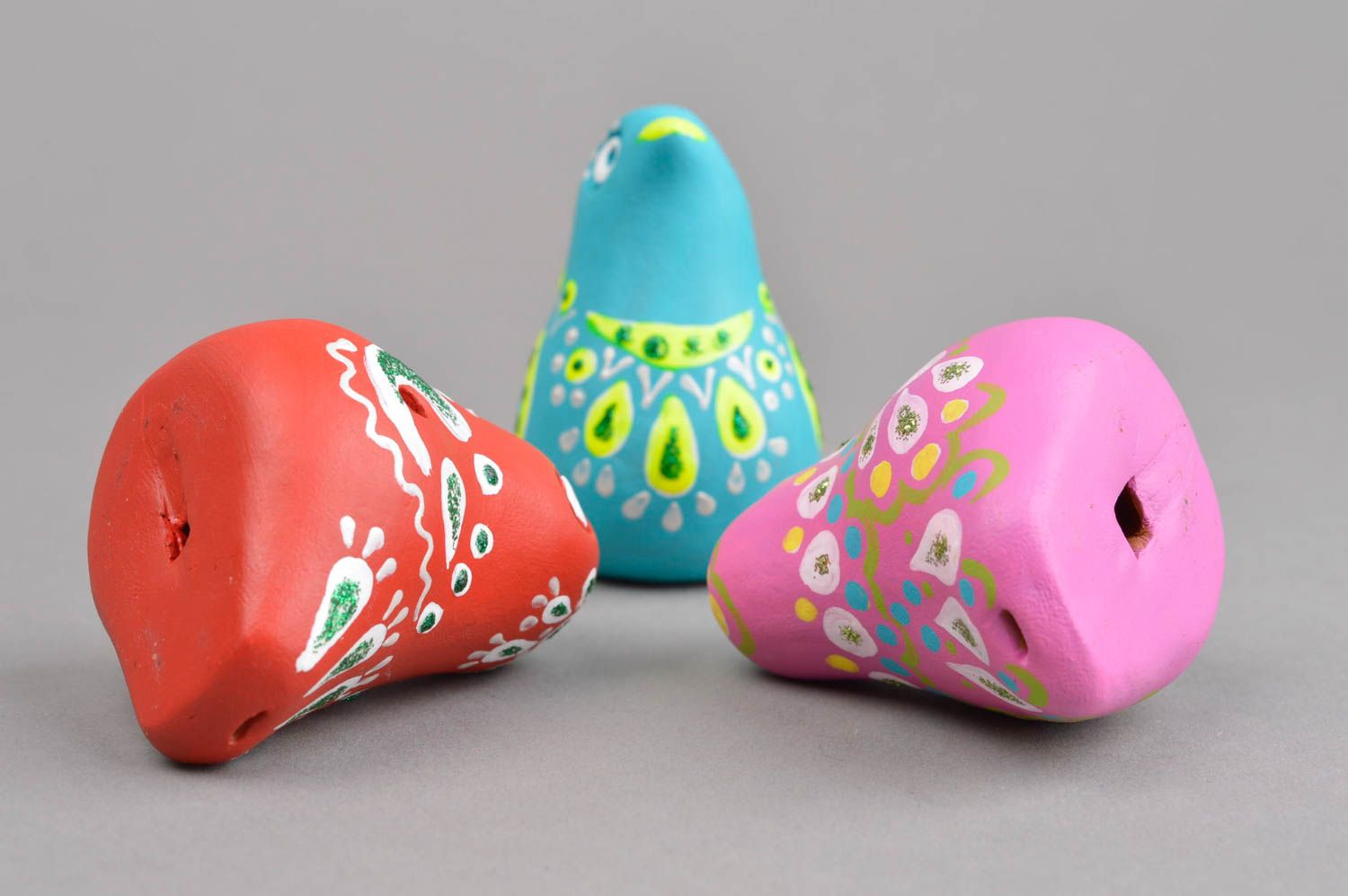 Handmade Keramik Vögel Geschenke für Kinder Musikinstrumente für Kleinkinder  foto 5