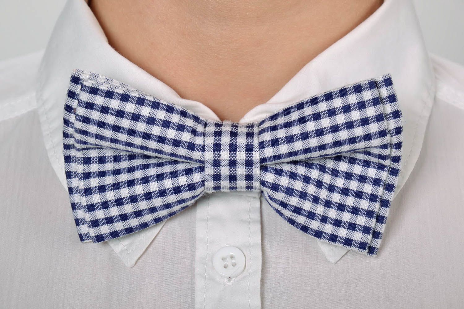 Checked bow tie photo 5