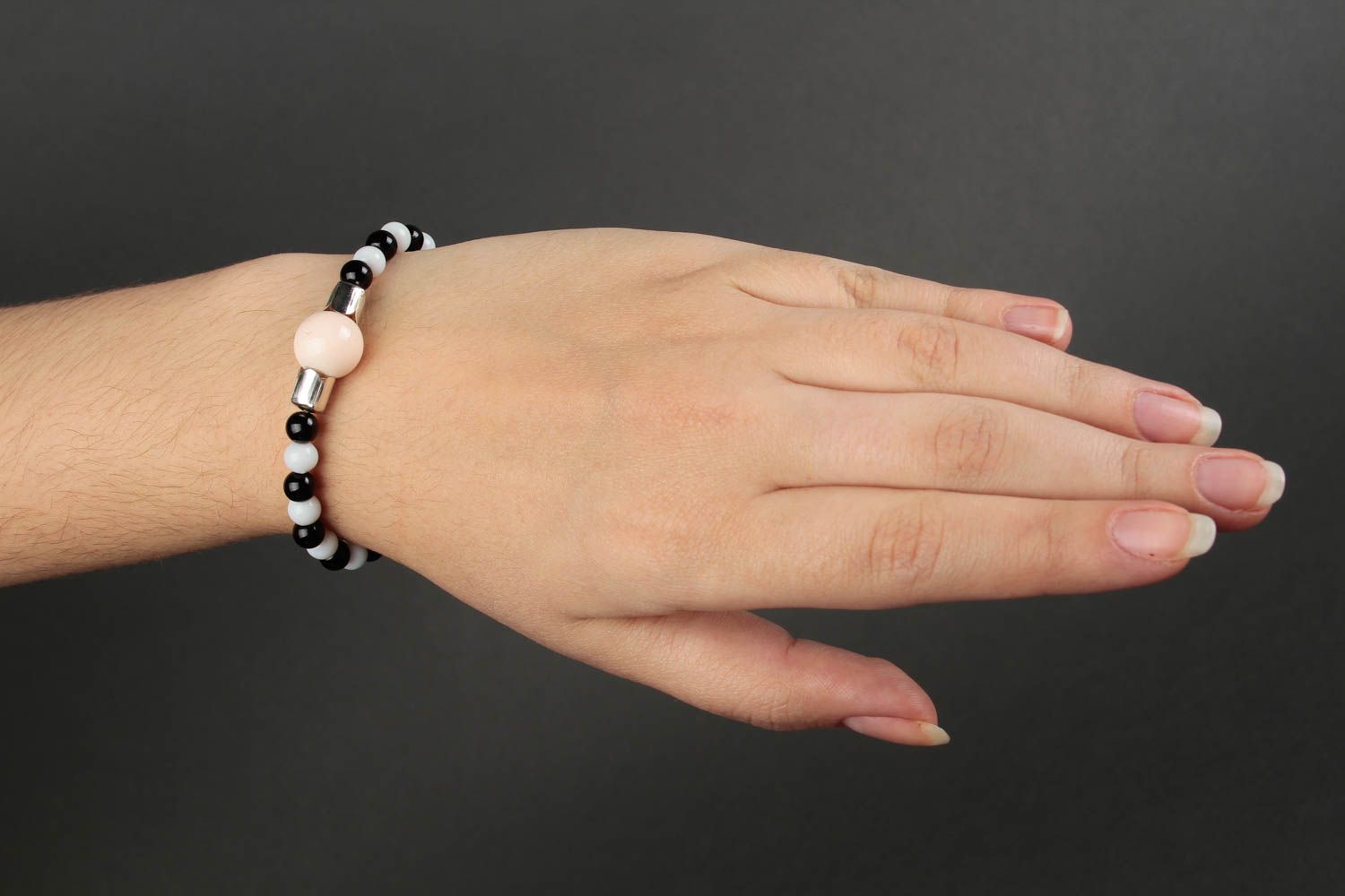 Handmade elegant wrist bracelet unusual designer bracelet stylish jewelry photo 1