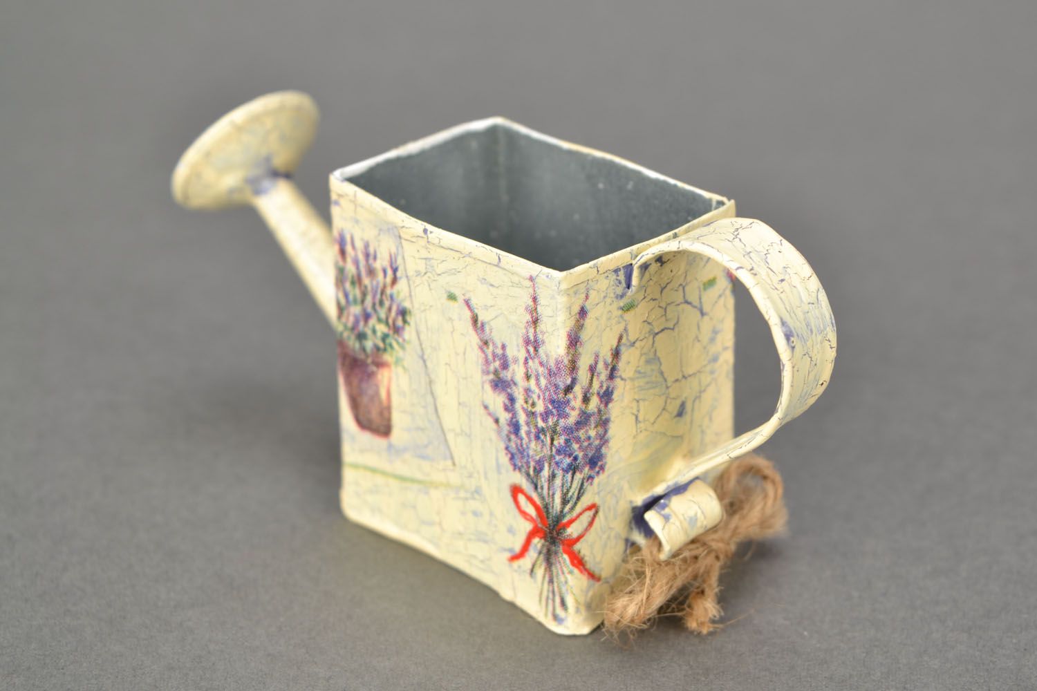 Decorative watering can Lavender photo 3