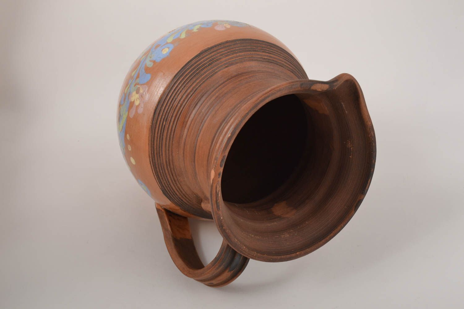 Vasija de arcilla jarro de cerámica hecho a mano accesorios de cocina foto 2