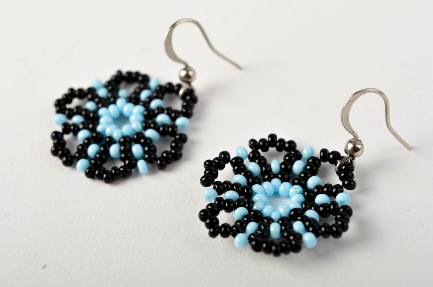 Handmade beaded earrings designer beautiful earrings elegant jewelry gift photo 2