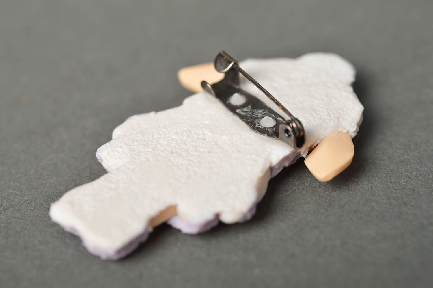 Broche hecho a mano en forma de ovejita regalo personalizado accesorio de moda foto 6