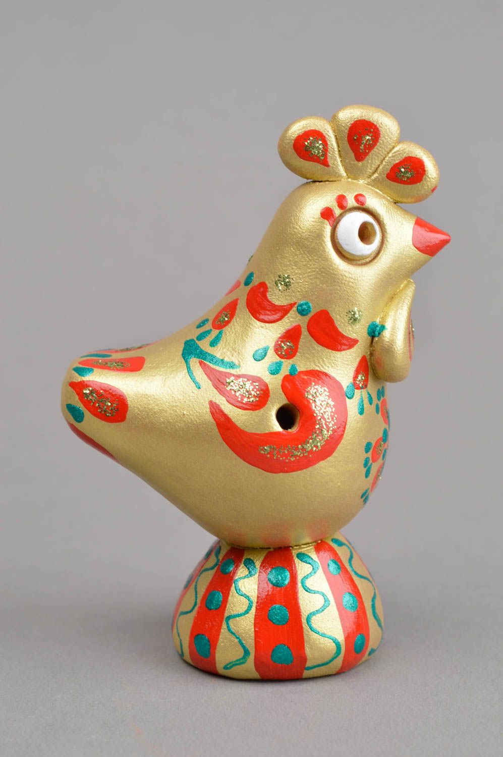Handmade Vogel aus Ton Musikinstrument Kinder Keramik Vogel Geschenk für Kinder foto 3