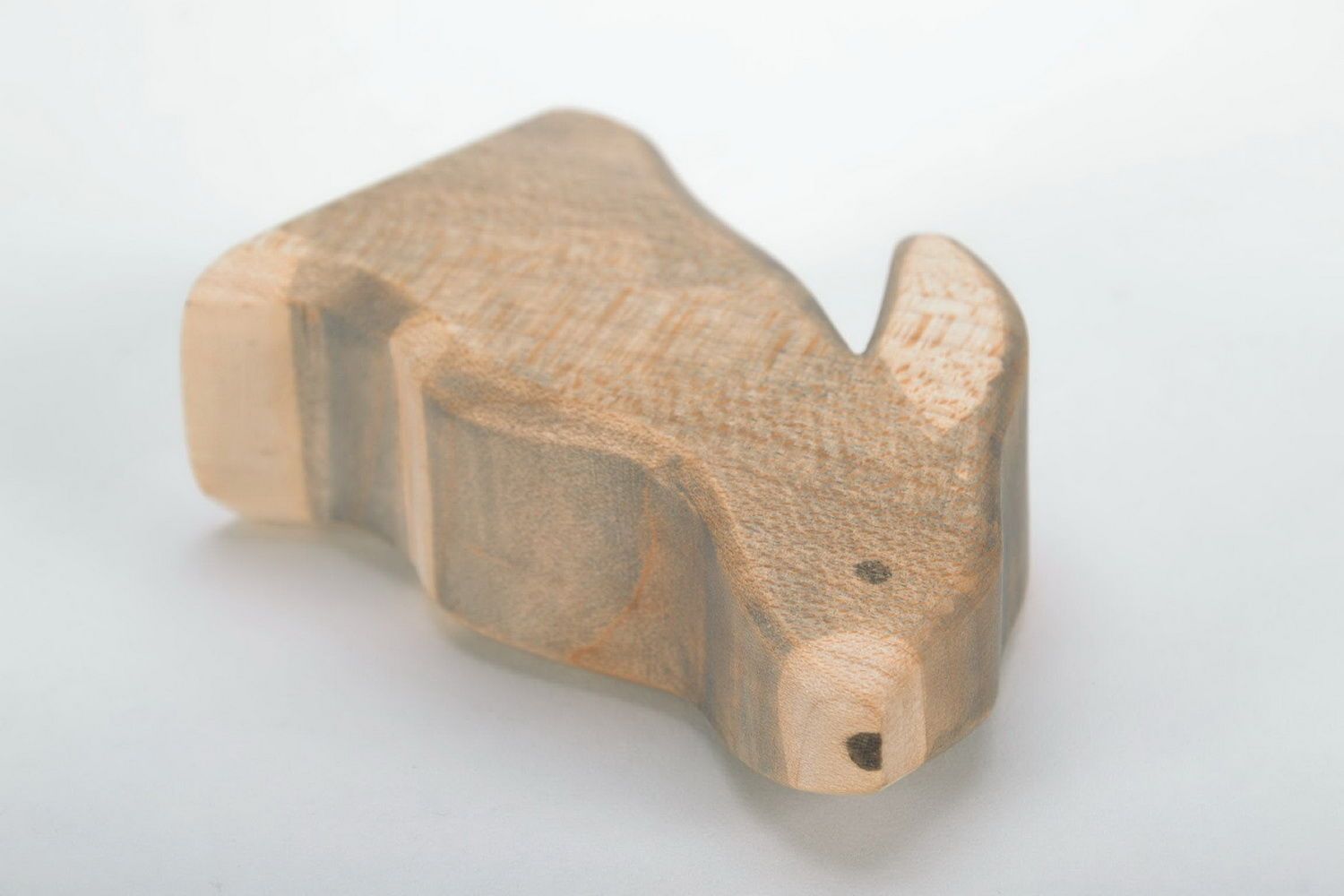 Statuette cut from wood by hand Rabbit photo 5