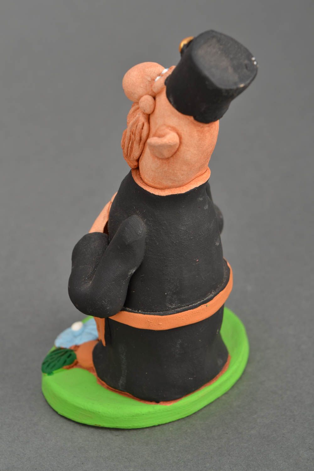 Statuina in ceramica fatta a mano soprammobile divertente souvenir originale foto 5