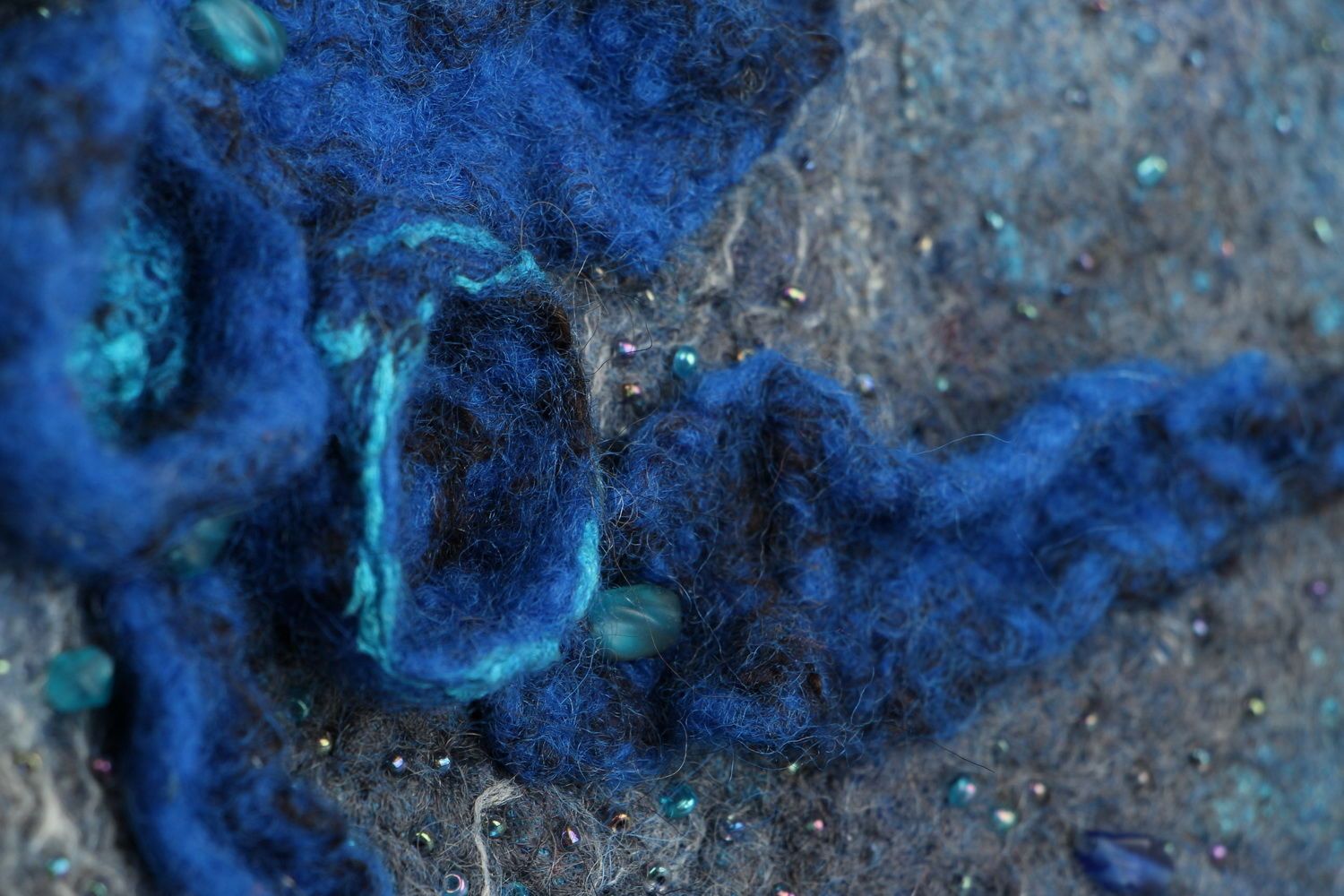 Bolsa de lana enfurtida Noche estrellada foto 3