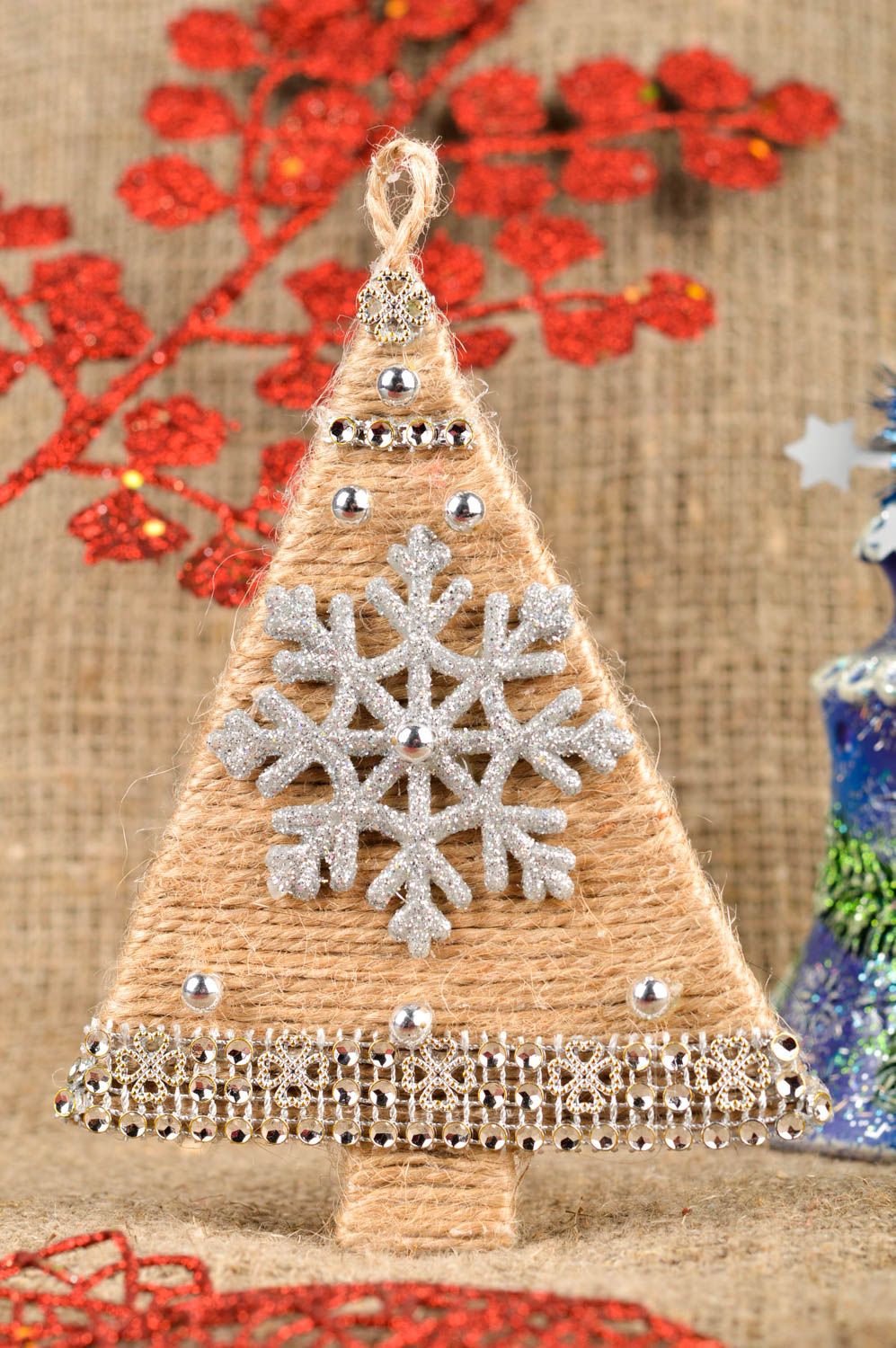 Art et décoration fait main Objet à suspendre Cadeau original Déco Noël photo 1