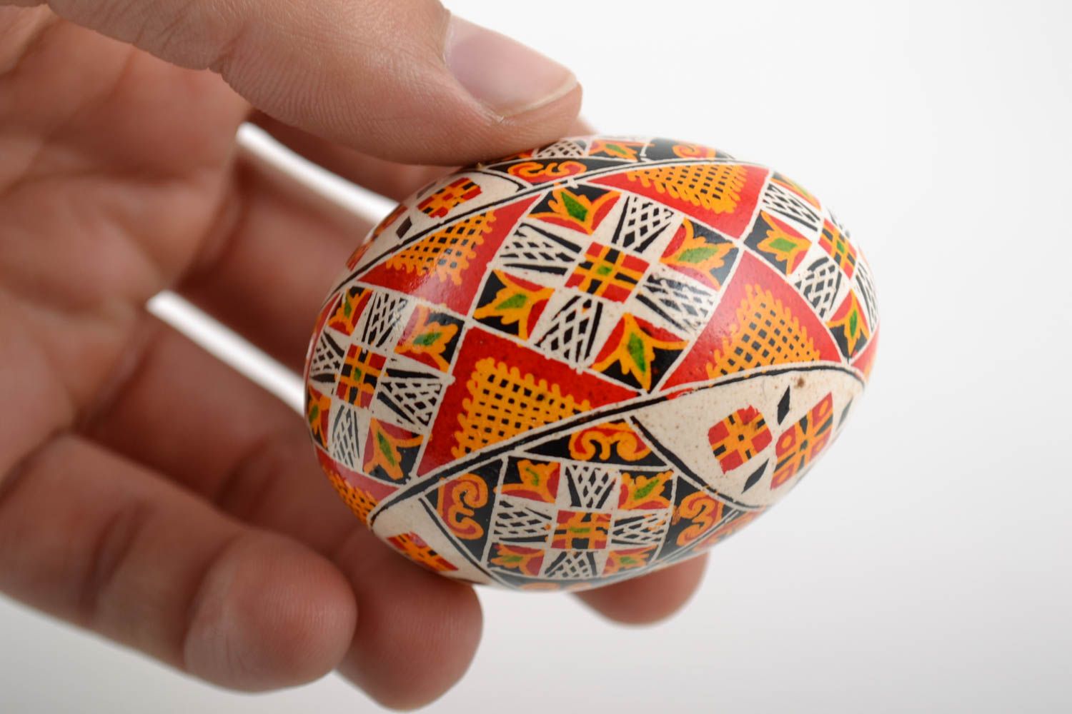 Huevo de Pascua pintado con acrílicos artesanal bonito foto 2
