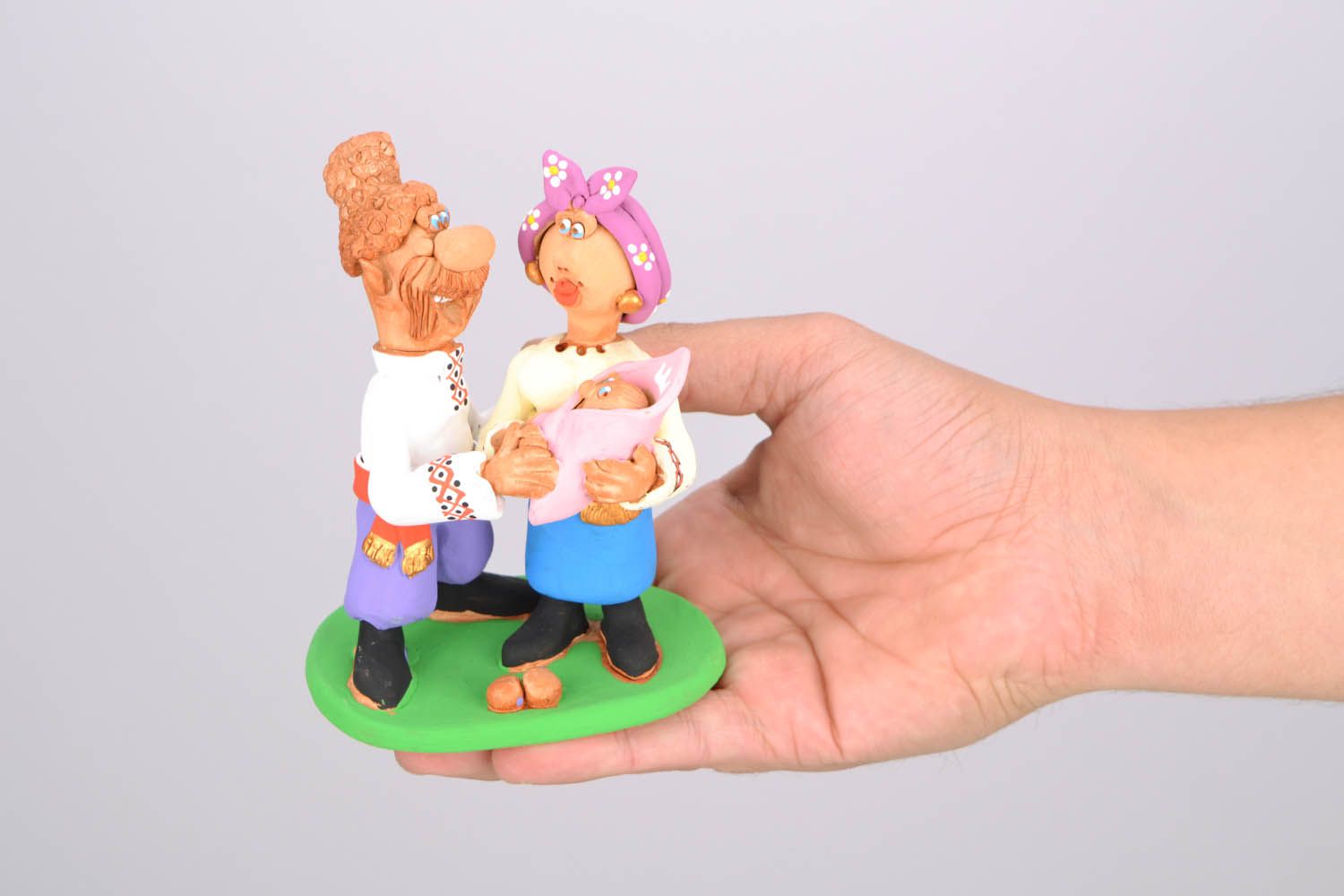 Ceramic statuette for present Young Family photo 2