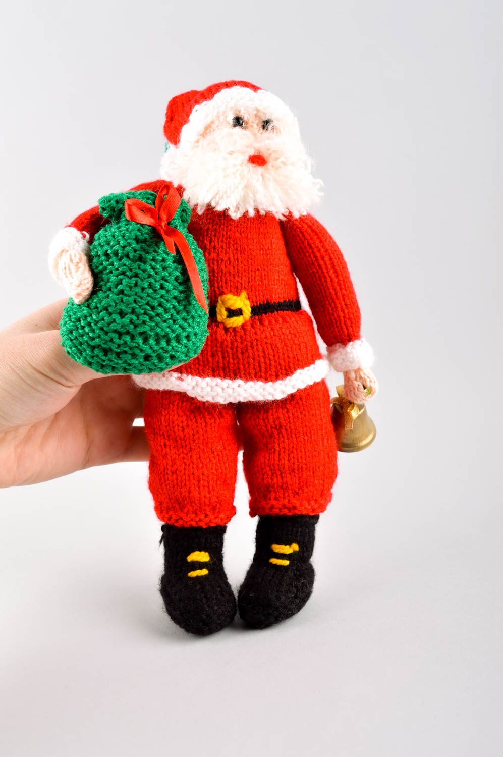 Juguete artesanal con forma de Papá Noel peluche para niños regalo original foto 5