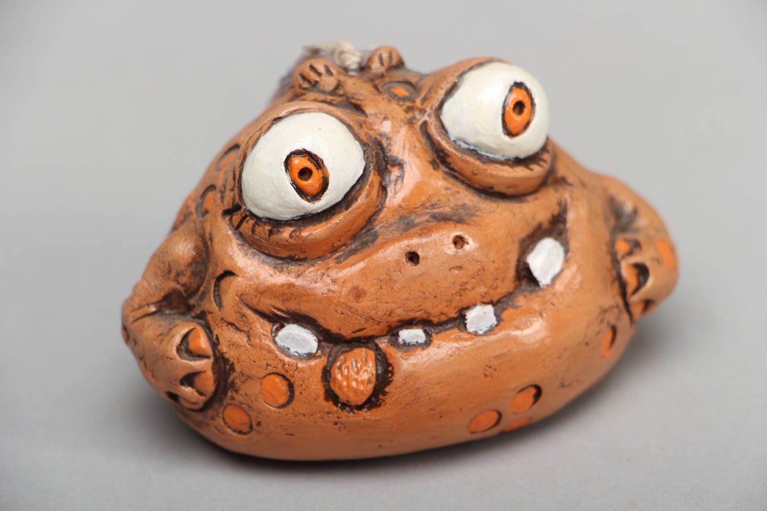Designer ceramic bell Frog photo 1
