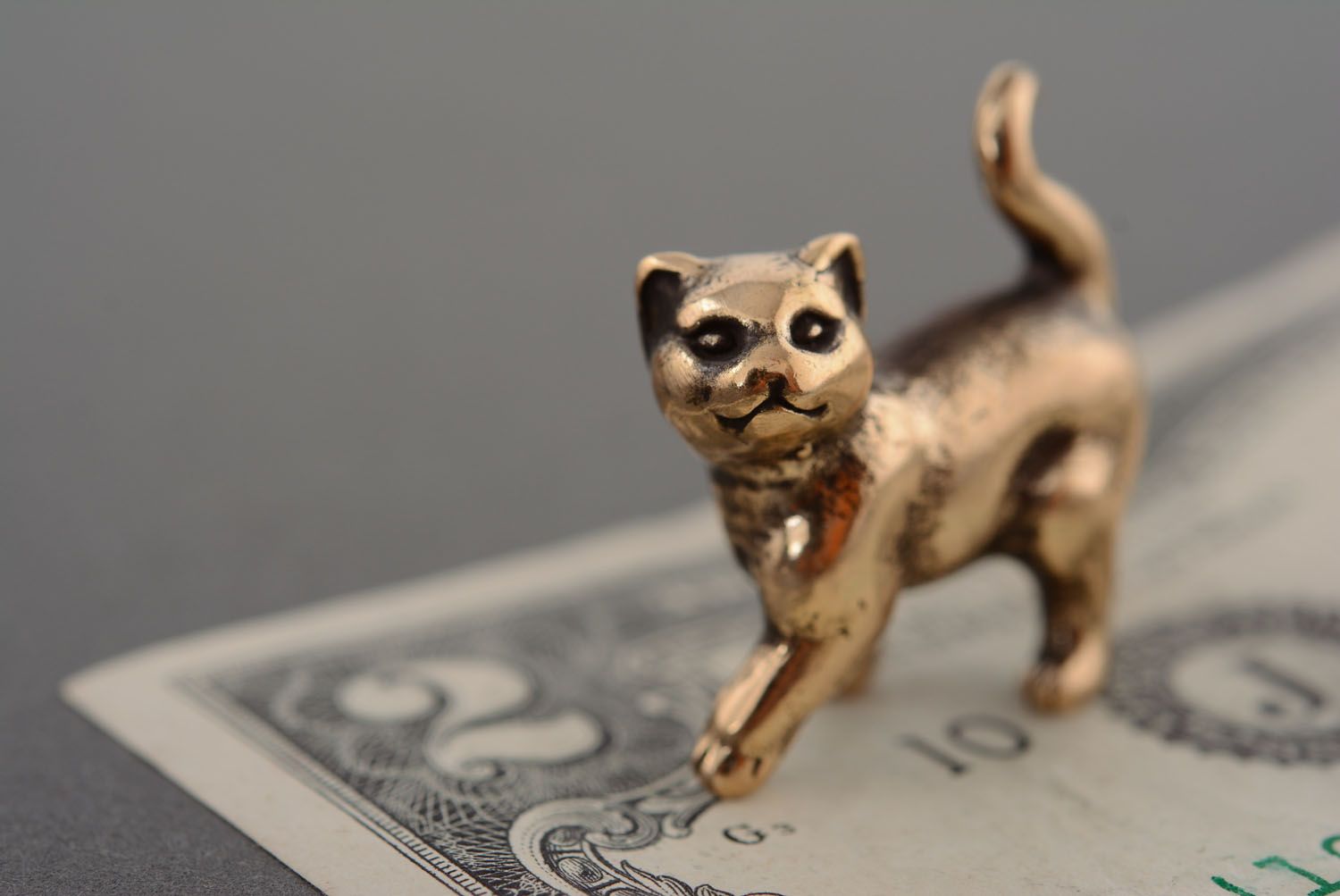 Bronze figurine Cute Cat photo 4