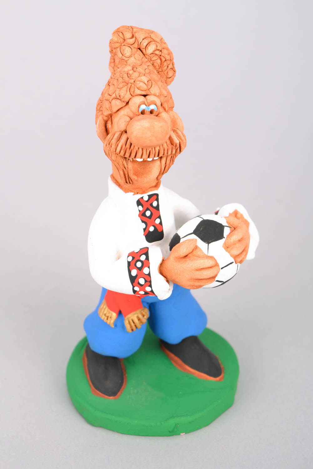 Clay figurine of a cossack soccer player  photo 3