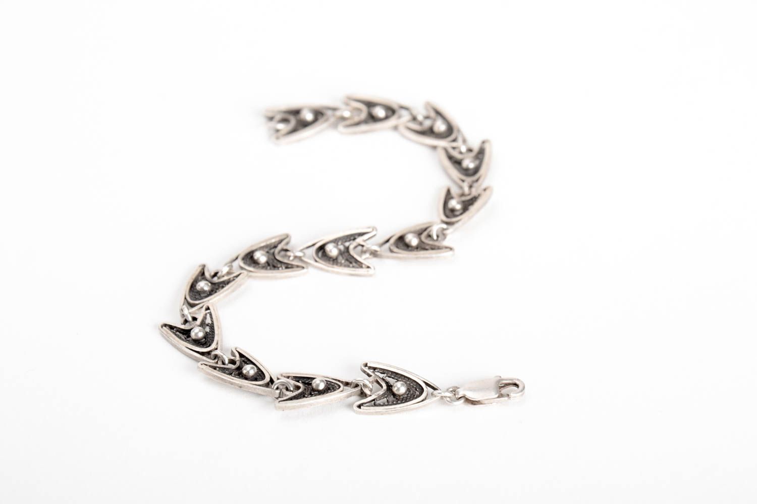 Elegant silver bracelet handmade chain bracelet designs cool jewelry designs  photo 4