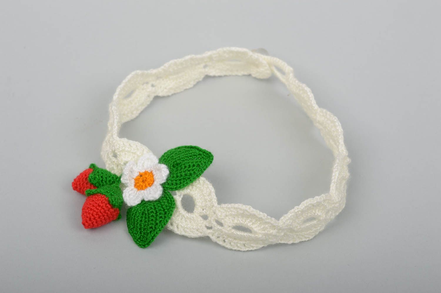 Beautiful handmade crochet headband hair band head accessories gifts for kids photo 5