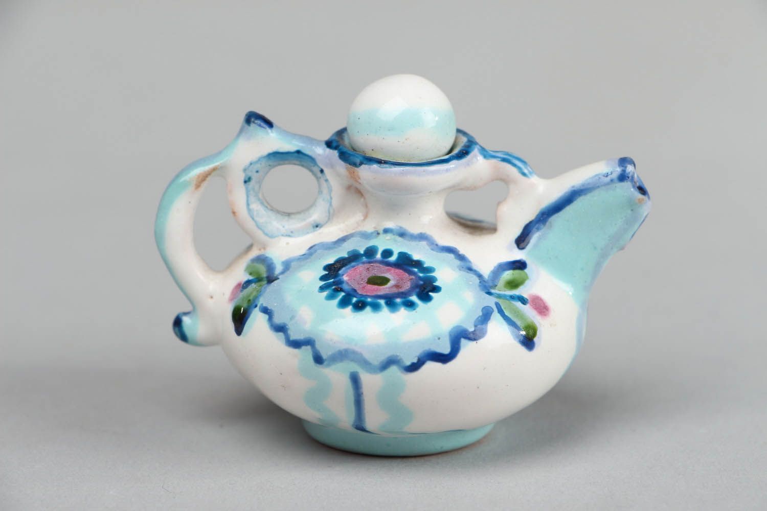 Bule de chá decorativo de cerâmica foto 1