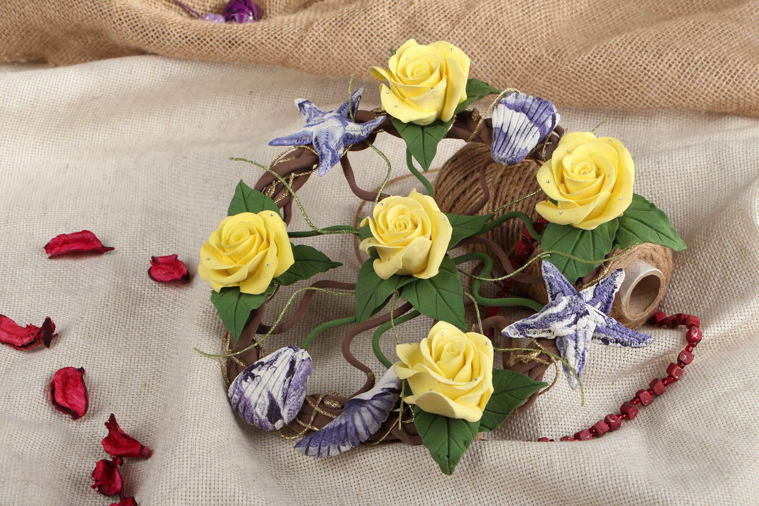 Wall Wreath with Roses photo 5