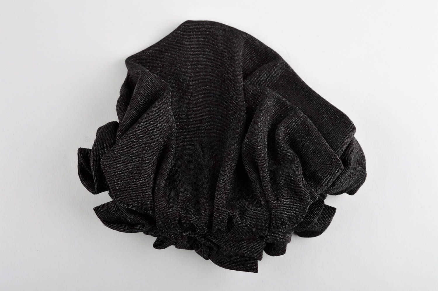 Chapeau tissu fait main Couvre-chef femme Vêtement femme feutre hiver design photo 4