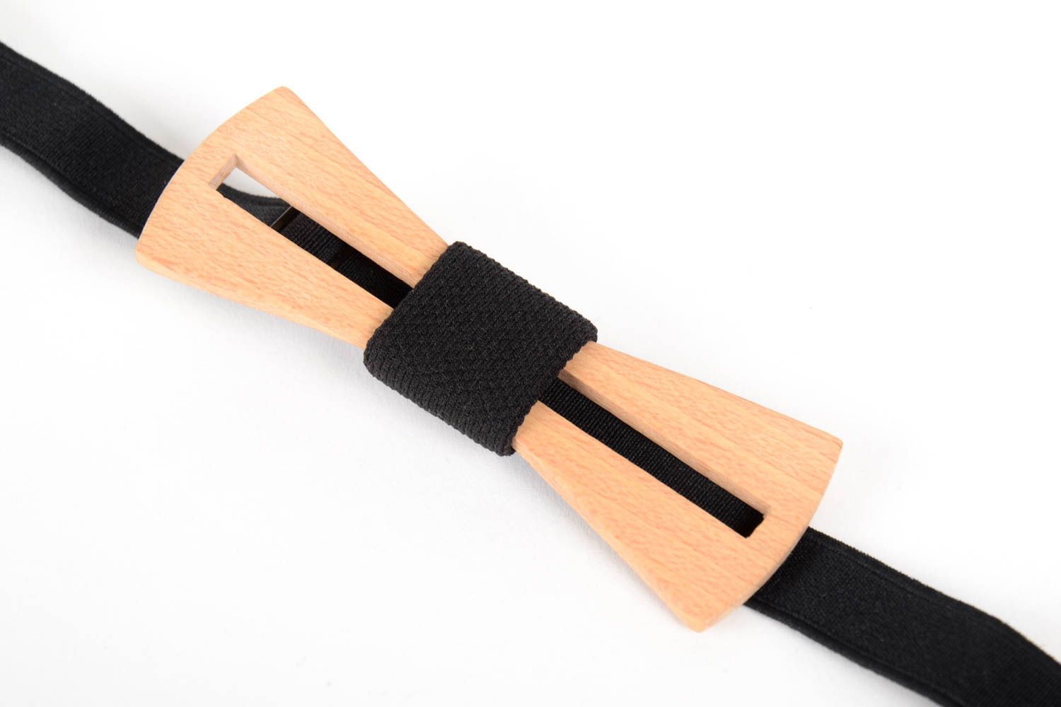 Handmade schöne Fliege Krawatte Accessoire für Männer schwarz Fliege aus Holz  foto 4