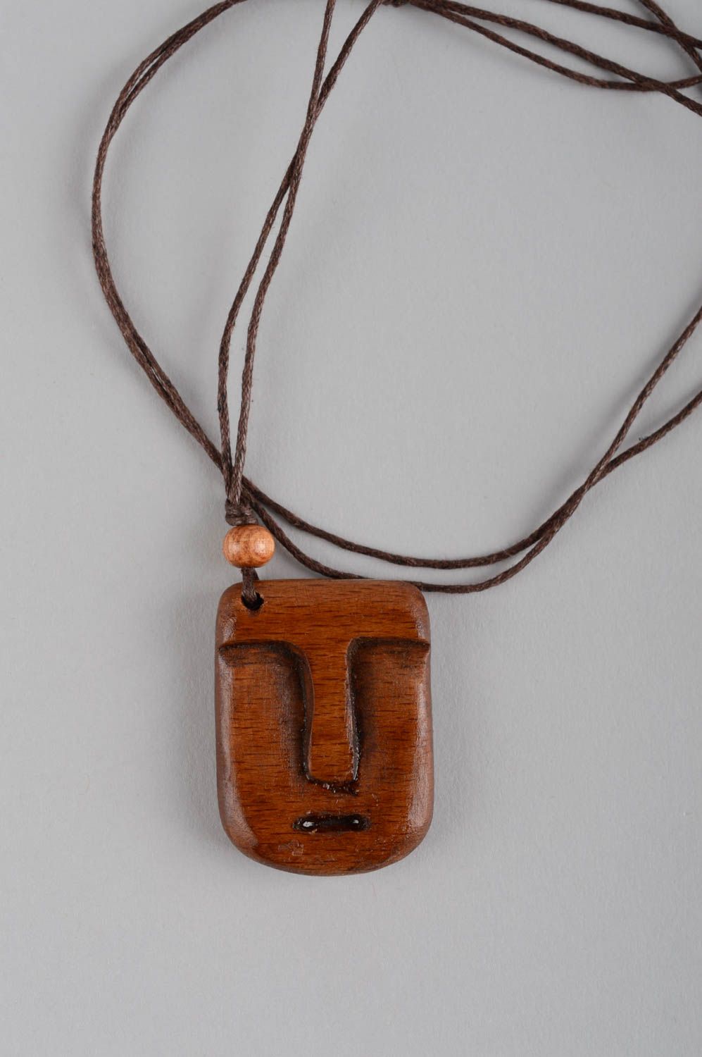 Stylish handmade wooden pendant neck pendant design fashion accessories photo 7