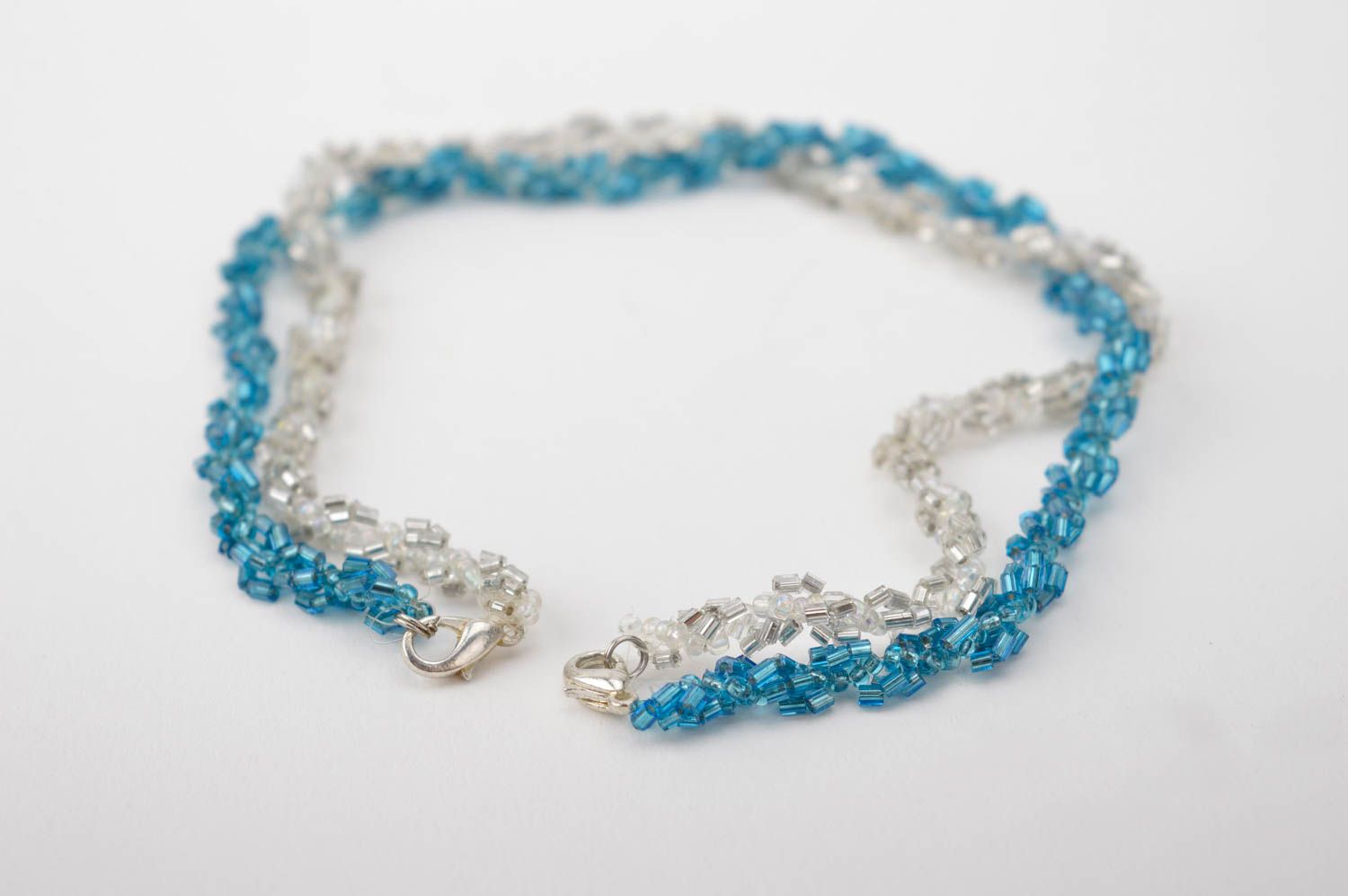 Handmade blue bracelets trendy jewels designer gift fashionable accessory photo 3