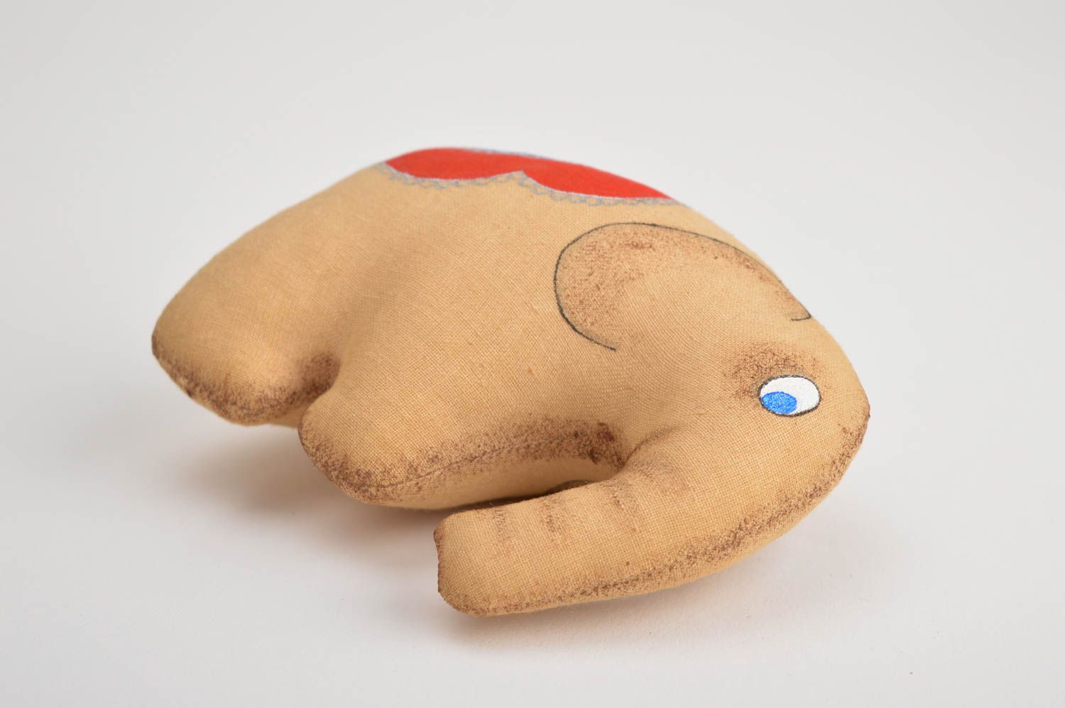 Elefante de peluche hecho a mano juguete original de tela regalo para niño foto 4