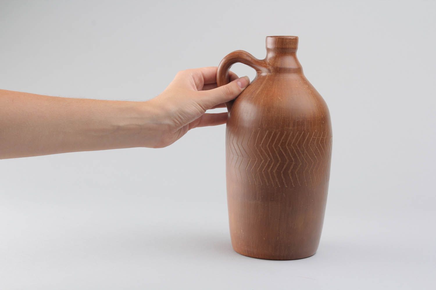 Deko Flasche aus Keramik foto 2