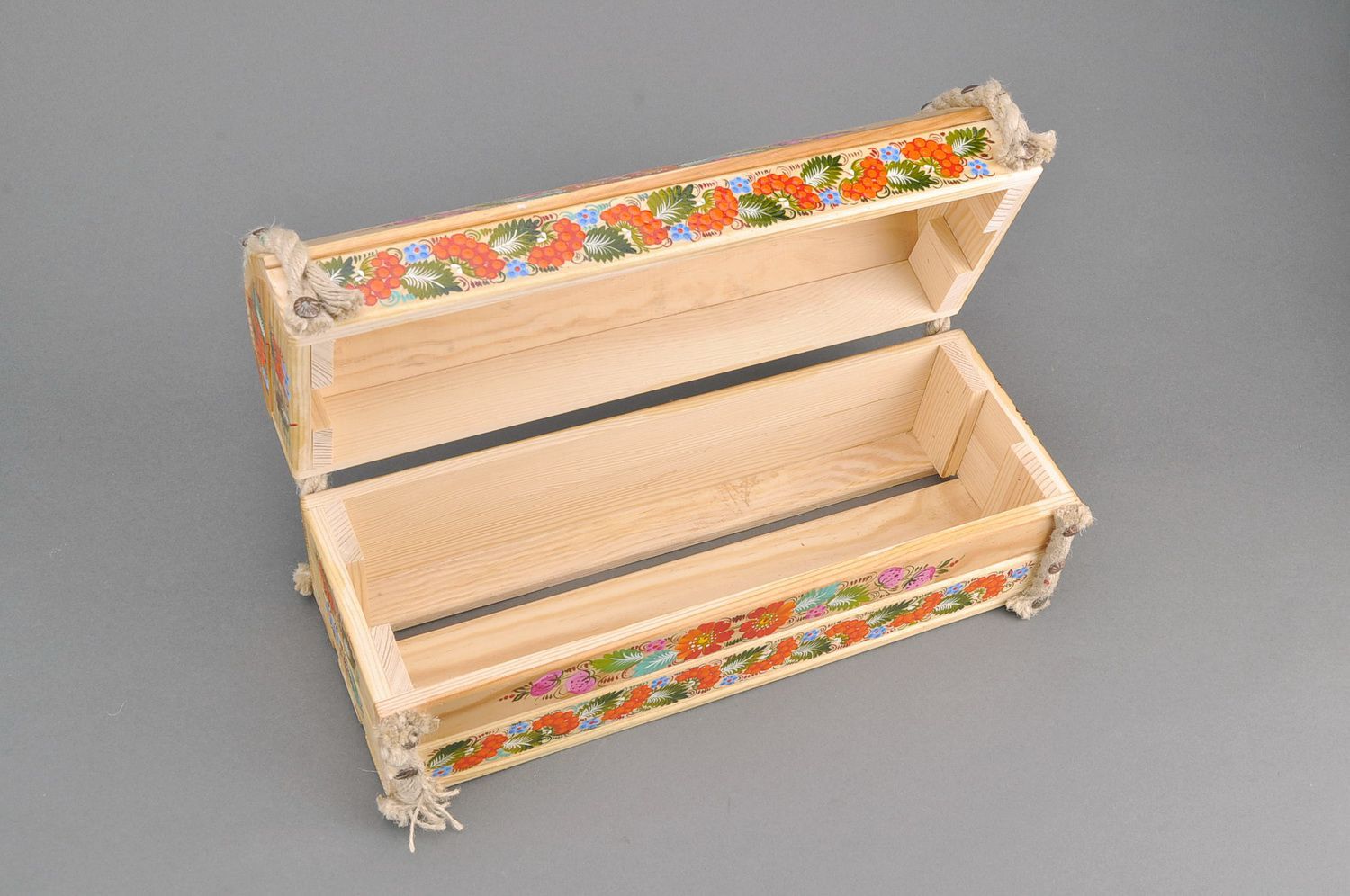 Boîte à bijoux originale décorée en bois photo 4