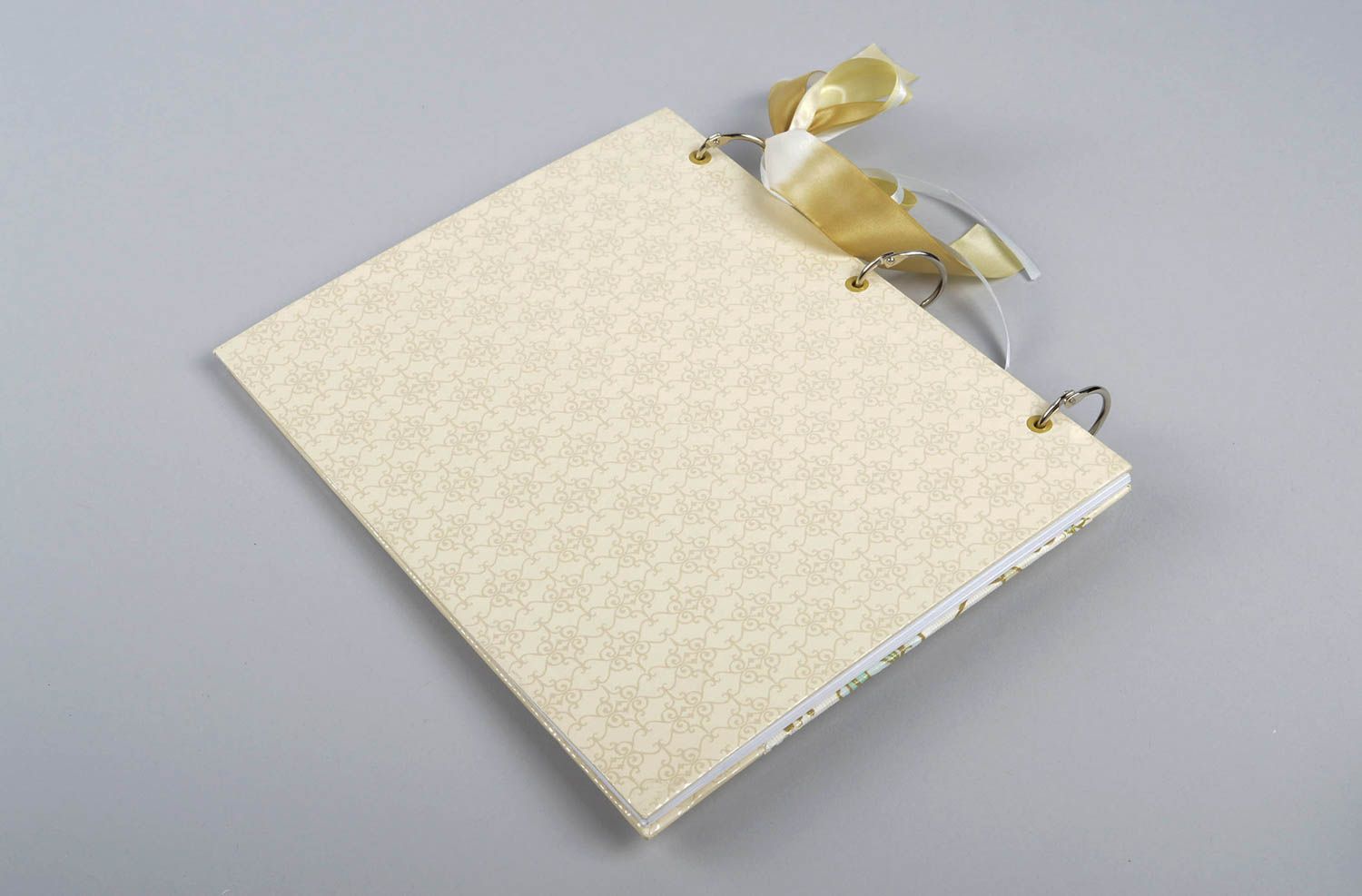 Livre d'or pour mariage fait main carton papier design floral Cadeau original photo 3