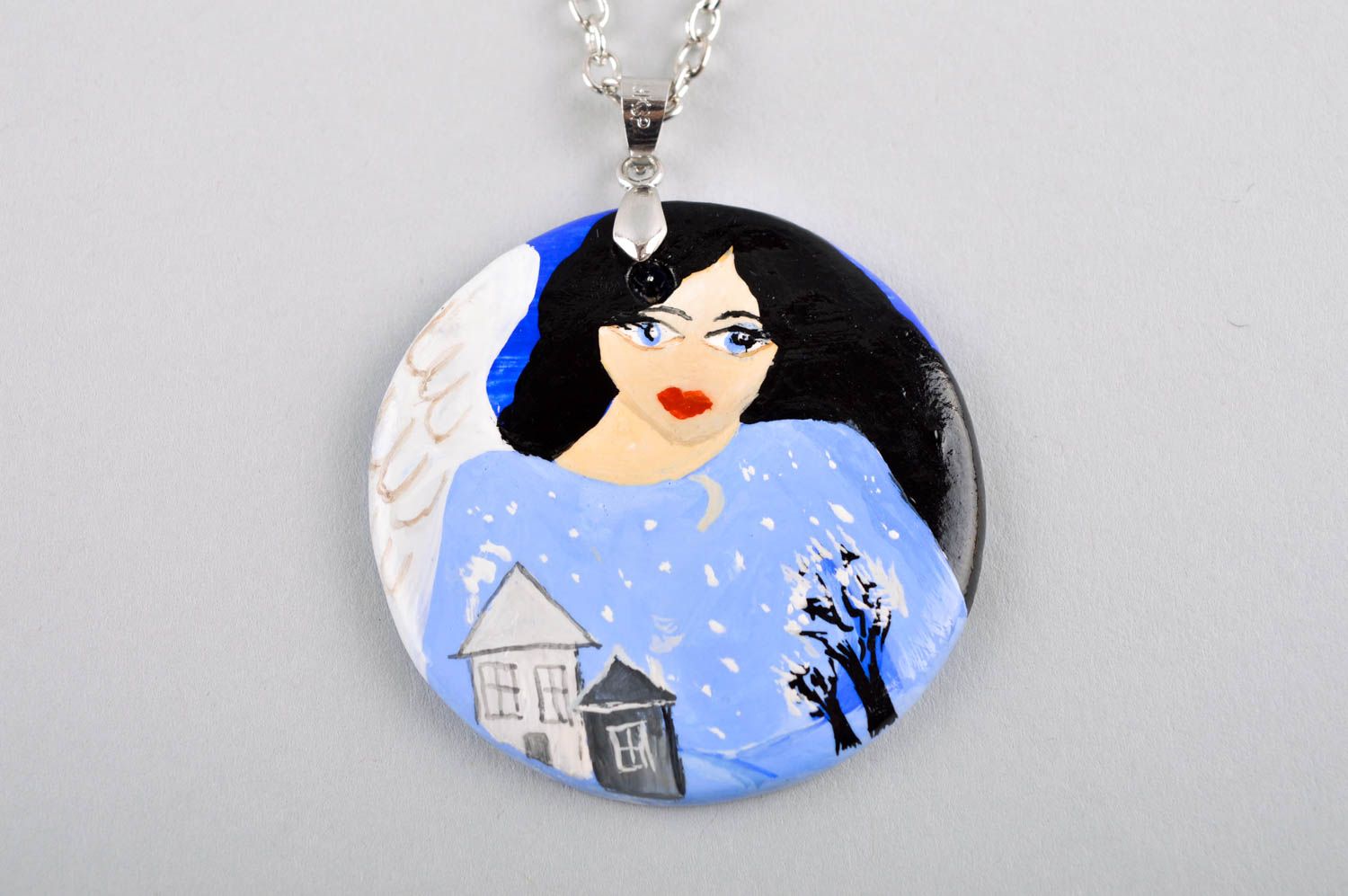 Unusual handmade plastic pendant fashion trends polymer clay ideas gifts for her photo 3