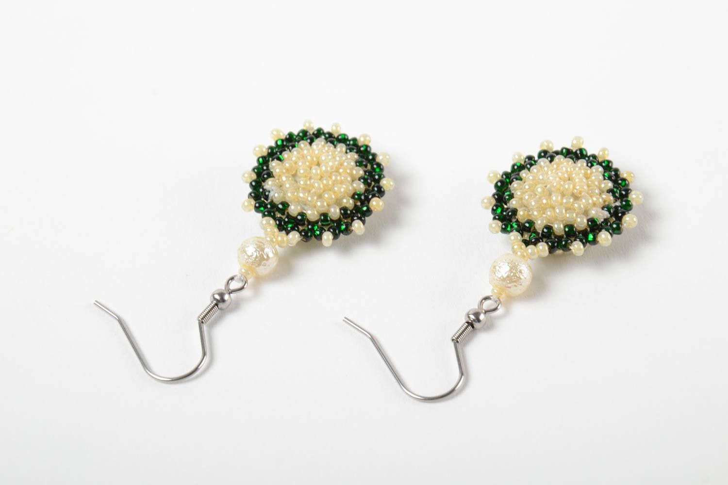 Handmade Ohrringe Glasperlen Ohrhänger Juwelier Modeschmuck Geschenk für Frau foto 4