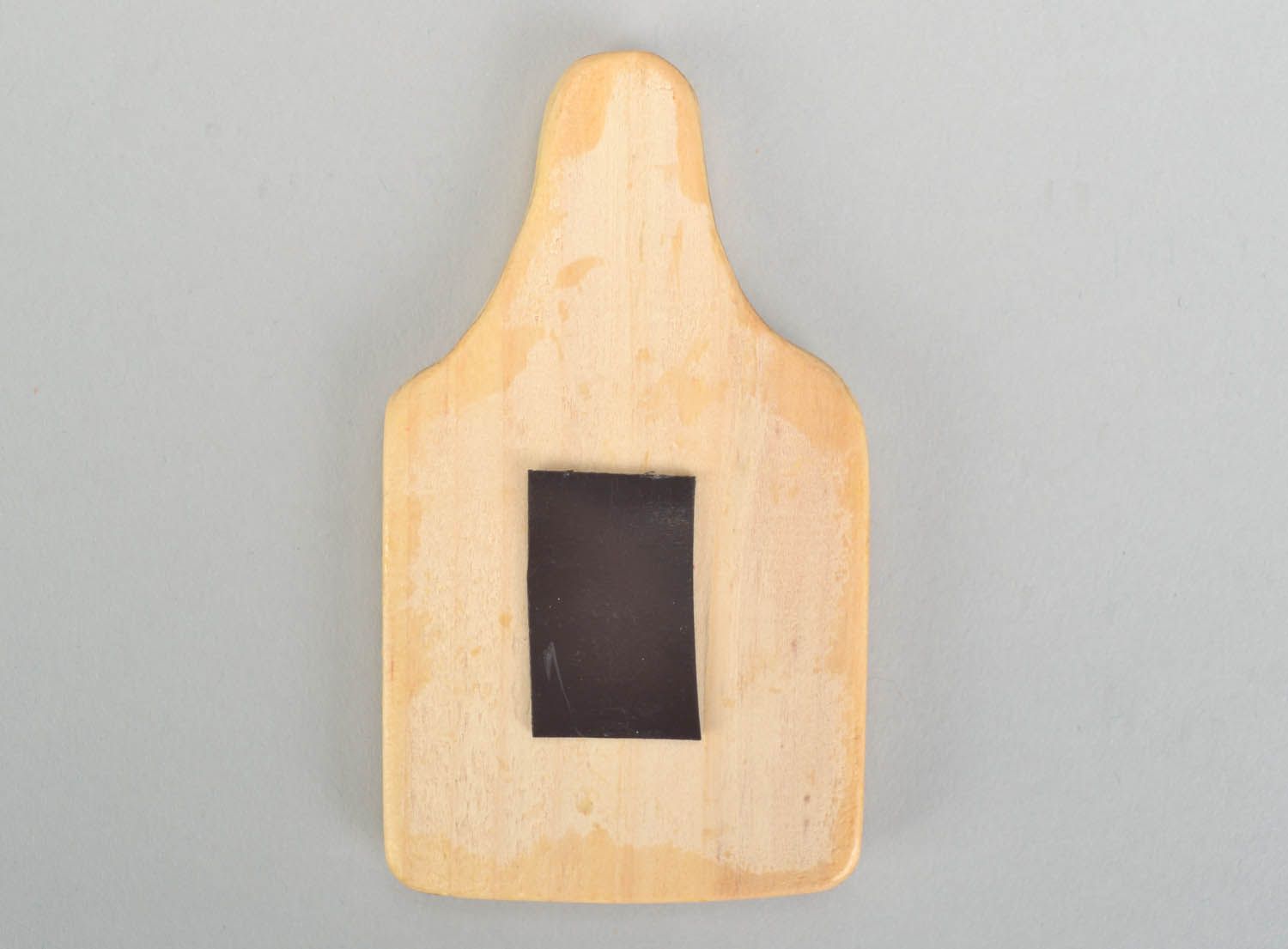 Imã de madeira para frigorífico feito à mão lembrancinha de madeira artesanal em forma de um placa foto 4