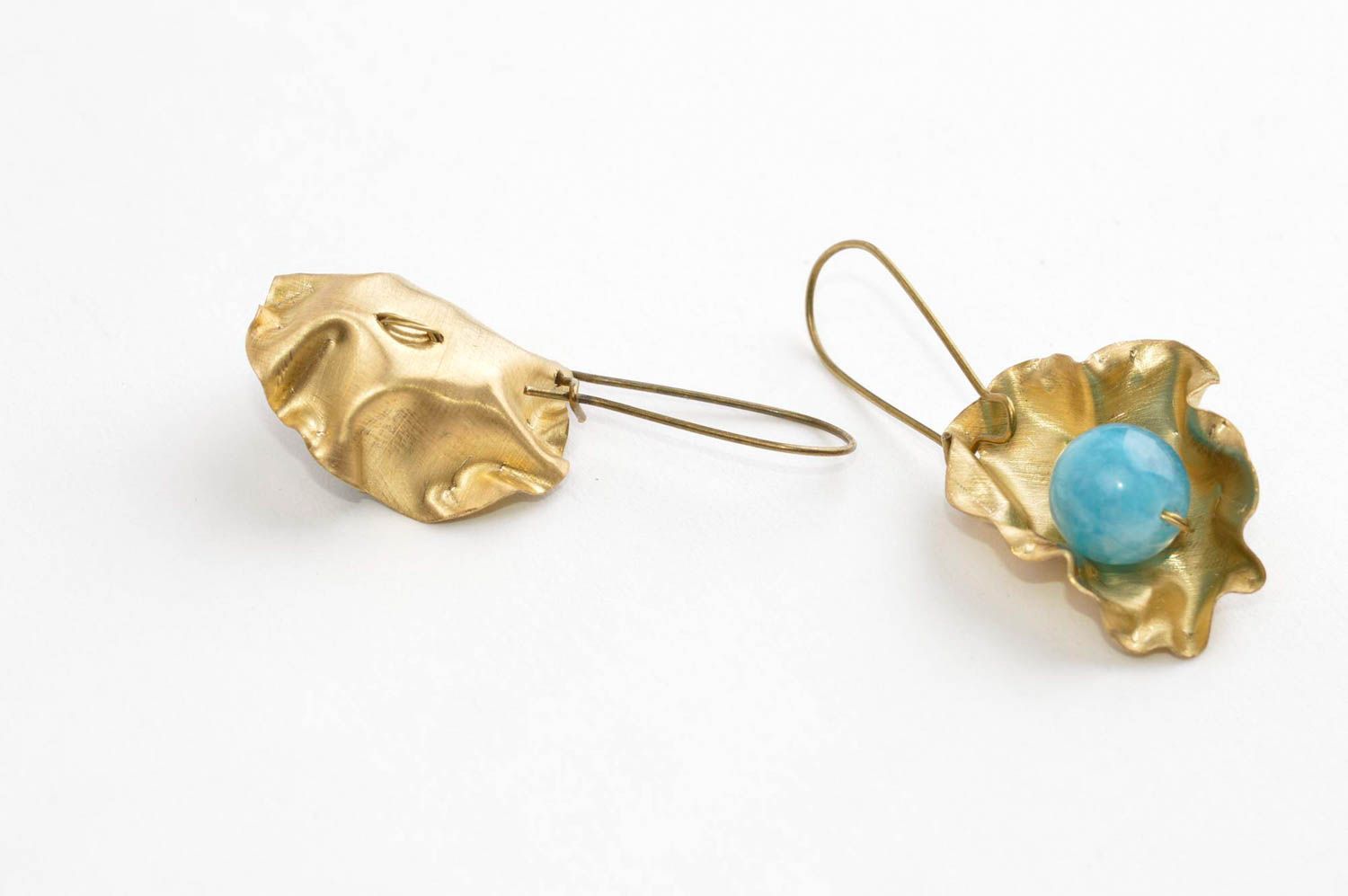 Copper jewelry unusual earrings gift ideas copper accessory designer earrings photo 4