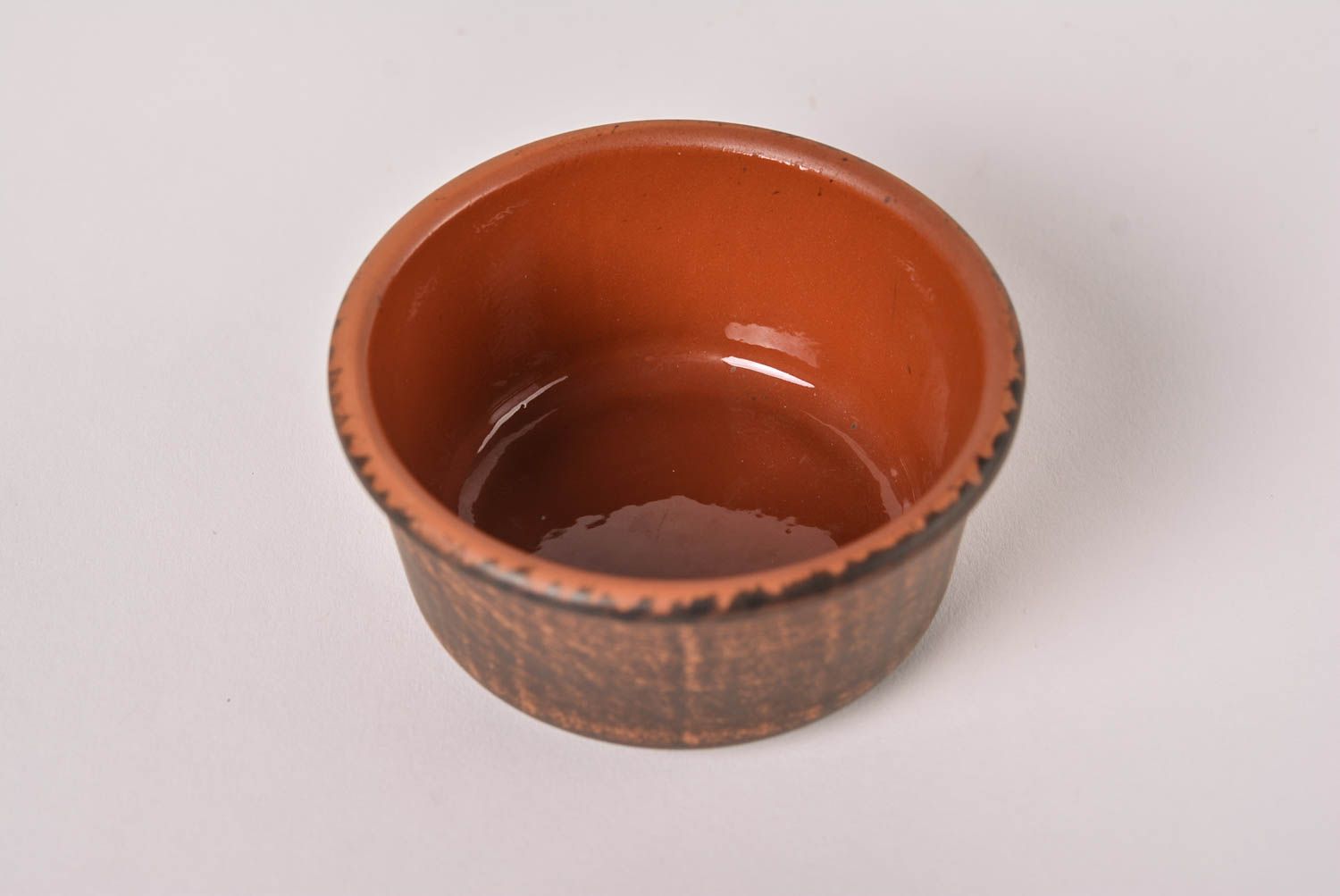 Солонка ручной работы керамическая солонка маленькая из глины кухонная посуда фото 3