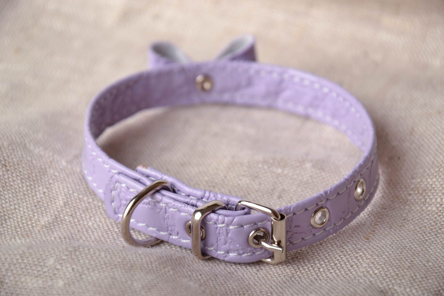 Lavender dog collar photo 1