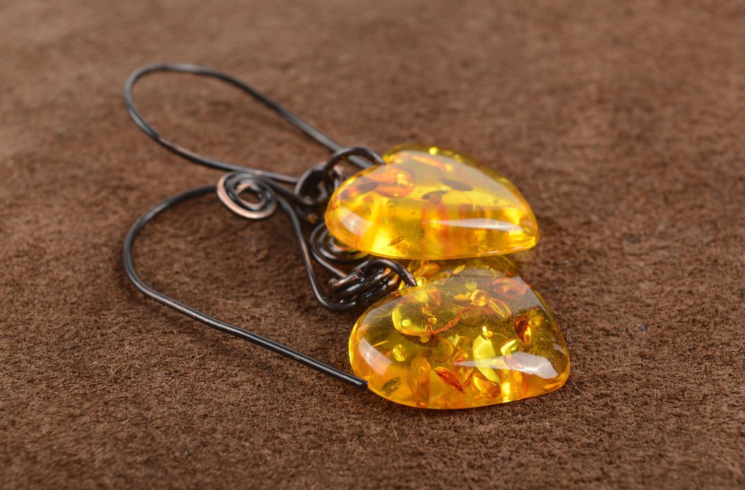 Handmade earrings unusual accessory designer jewelry gift ideas copper earings photo 5