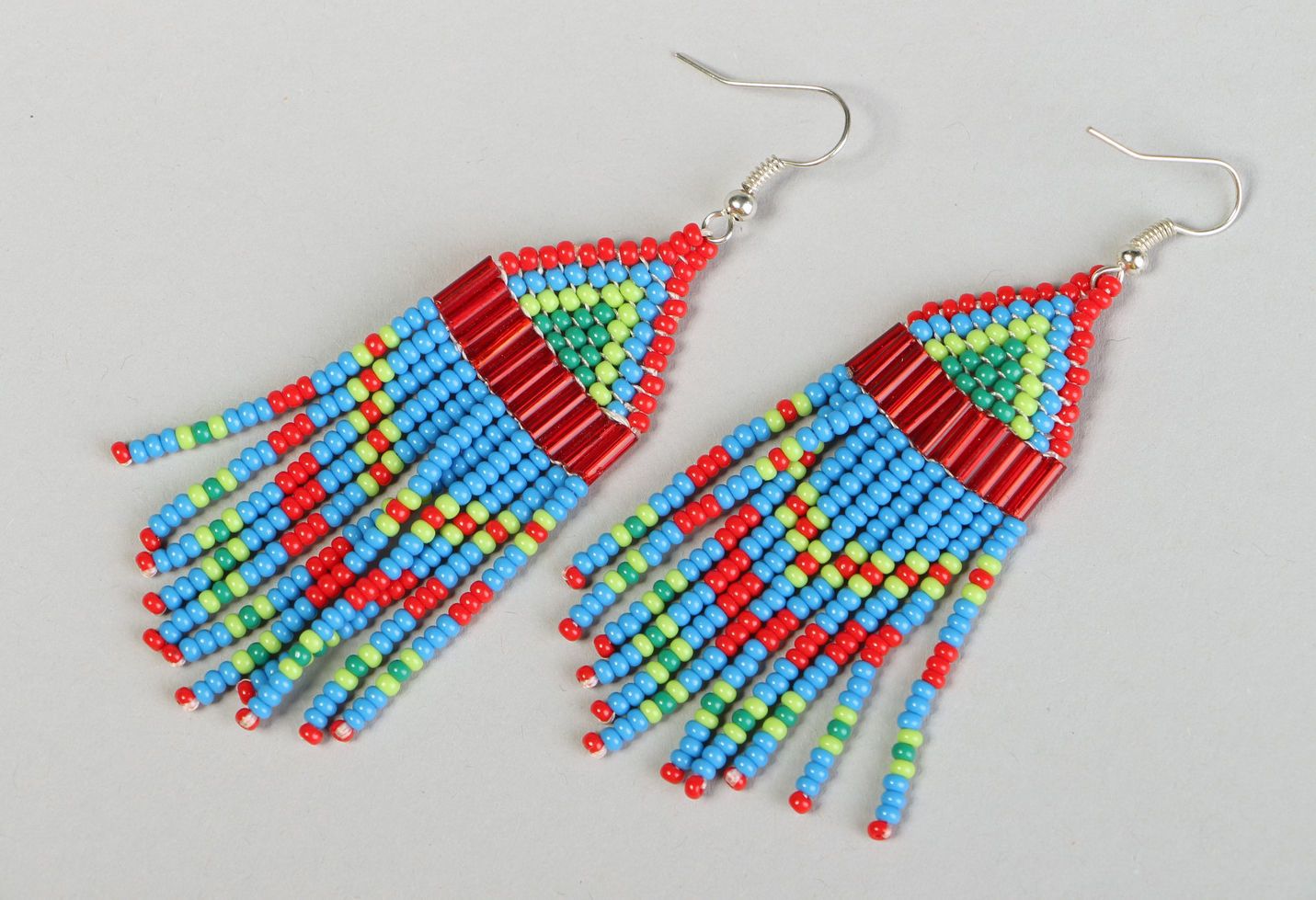 Earrings made of beads photo 1
